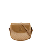 グッチ オールドグッチ ショルダーバッグ 007.754.0074 カーキ ブラウン キャンバス レザー レディース GUCCI 【中古】